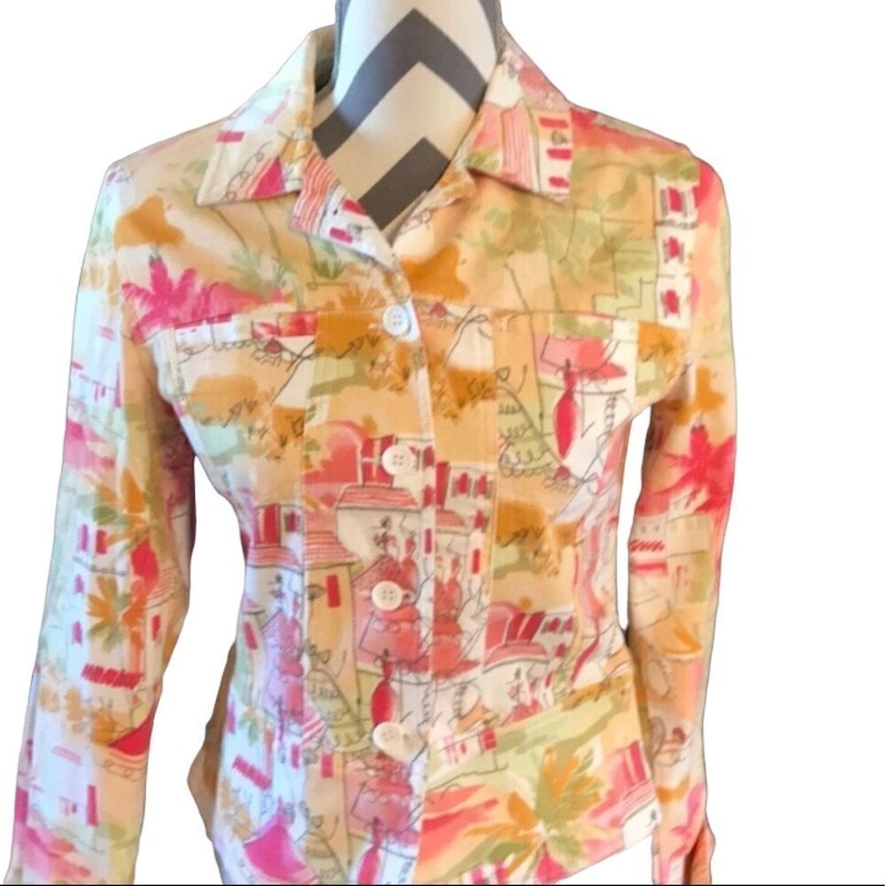 Multicolored Lemon Grass Studio Jacket Small